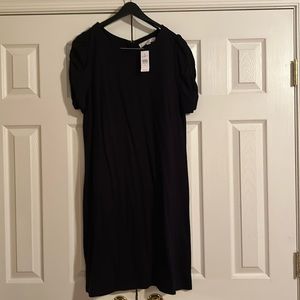 Loft black dress size large. NWT never worn.